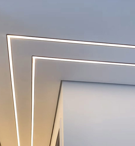 iluminação em gesso