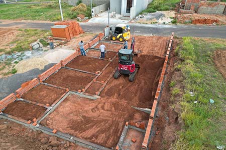 preparação de terreno para construção