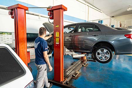 Manutenção do ar-condicionado do carro
