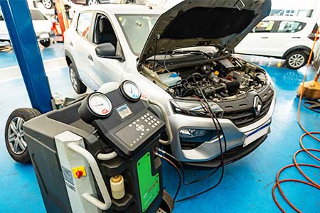 Manutenção do ar-condicionado do carro