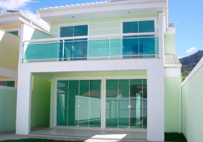 Fachada com vidro Blindex Fachada com vidro Blindex