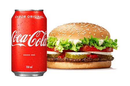 combo 1 lanche com refrigerante