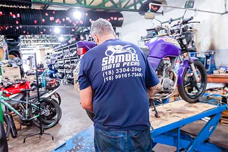oficina mecânica de motos