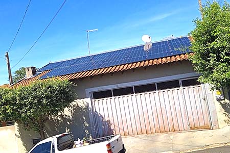 instalação de painel solar