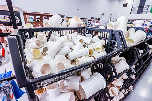 Materiais hidráulicos Conexões e materiais hidráulicos disponíveis no Depósito União