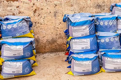 Materiais para construção Materiais para a etapa inicial da construção no Depósito União