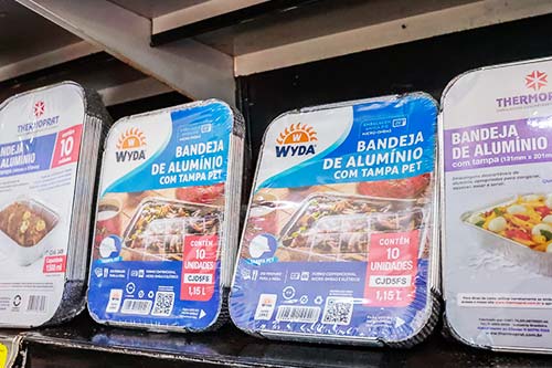 Bandejas de alumínio Bandejas de alumínio