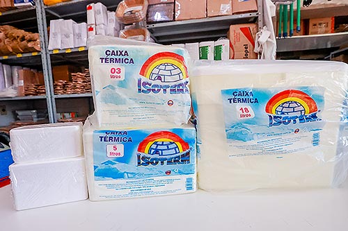 Caixas térmicas de isopor Caixas térmicas de isopor