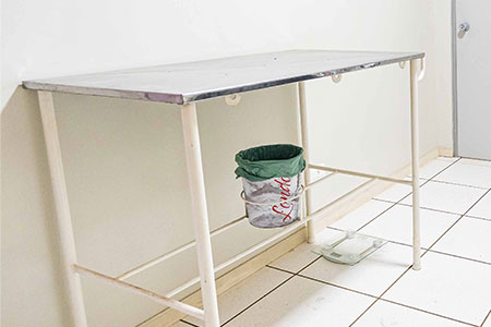Mesa para exames veterinários da Espaço Pet