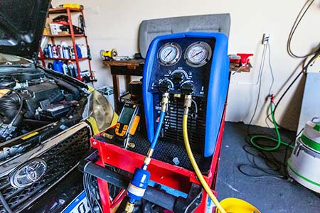 manutenção de ar-condicionado automotivo
