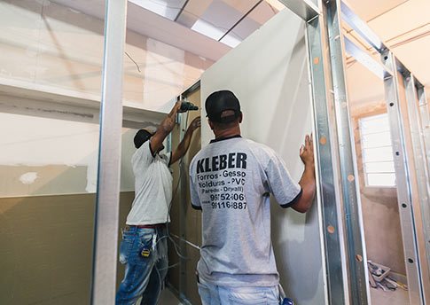 Instalação de divisória Instalação de divisória de drywall