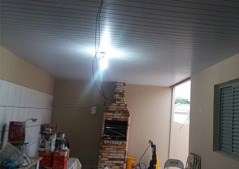 Forro de PVC instalado Forro de PVC instalado em residência