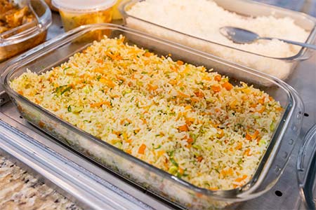 Arroz temperado arroz temperado