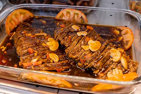 Opções de carne opções de carne