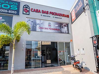 Fachada da Casa das Fechaduras em Araçatuba Fachada da loja Casa das Fechaduras em Araçatuba