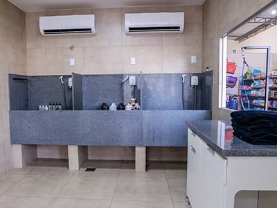 espaço para banho e tosa