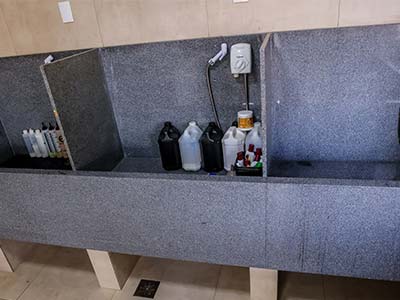 espaço para banho e tosa