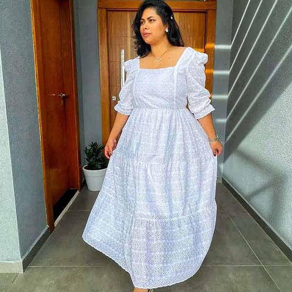 Confecção de roupa sob medida em Araçatuba Vestido longo confeccionado sob medida