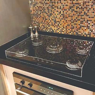 Tampa personalizada de acrílico para cooktop