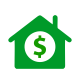 Ícone de compra e venda de imóveis