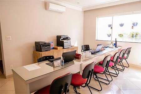 Sala de atendimento da Real Imóveis Sala de atendimento da Real Imóveis