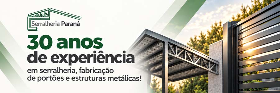 30 anos de experiência da Serralheria Paraná Serralheria Paraná: 30 anos de experiência em serralheria, fabricação de portões e estruturas metálicas