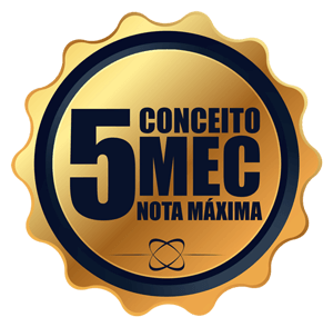Conceito 5 MEC – nota máxima Selo Conceito 5 MEC, nota máxima