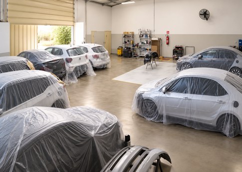 Representação de ambiente de reparação automotiva